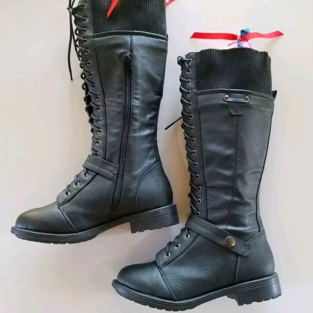 Top Moda black up boots
